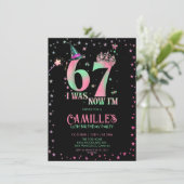  Witch Birthday I Was 6 Now I'm 7 招待状 (スタンド正面)