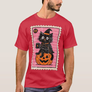 Witch Black Cat Tシャツ