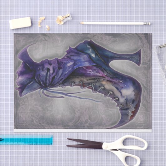 Witch Boot Decompage紙 薄葉紙 (クラフト)