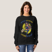 Witch By Nature  Stitches In The Night Spooky Cost スウェットシャツ (正面フル)