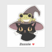 Witch Cat And Frog シール (シート)
