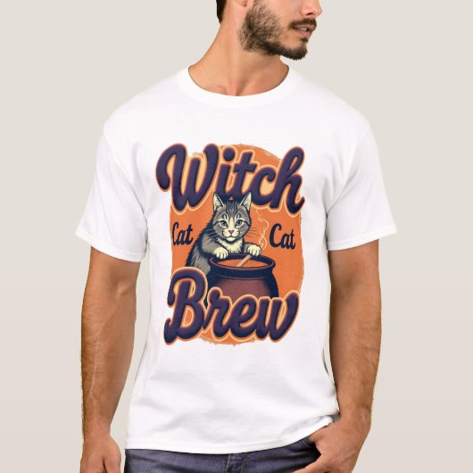 Witch Cat Brew Tシャツ (正面)