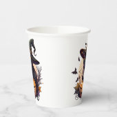 Witch Cat for Halloween  紙コップ (左)