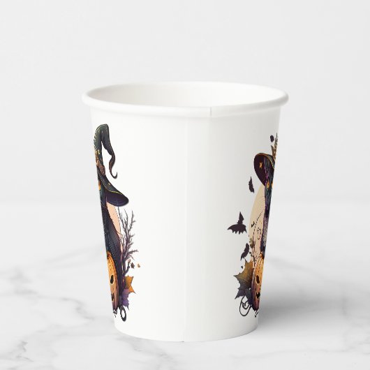 Witch Cat for Halloween 紙コップ (右)