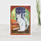 Witch Cat greeting card カード (正面)