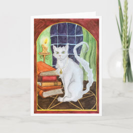 Witch Cat greeting card カード