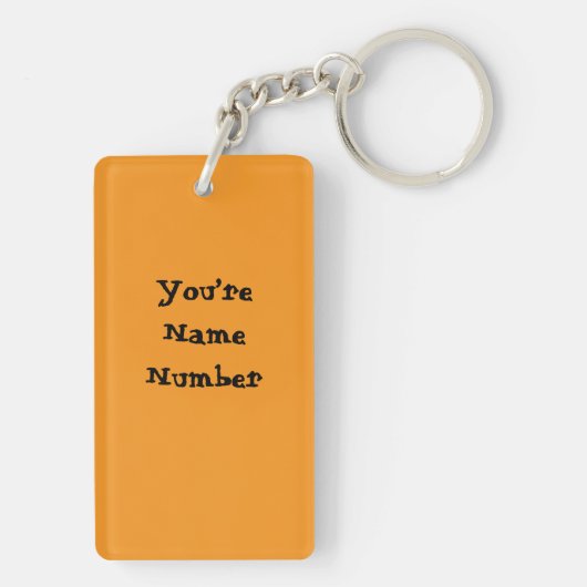 Witch Cat Pixel Art キーホルダー (裏面)