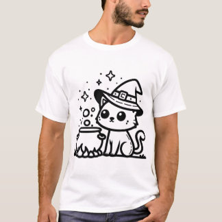 witch cat tシャツ