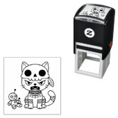 Witch Cat Voodoo Doll セルフインキングスタンプ (インサイチュ)