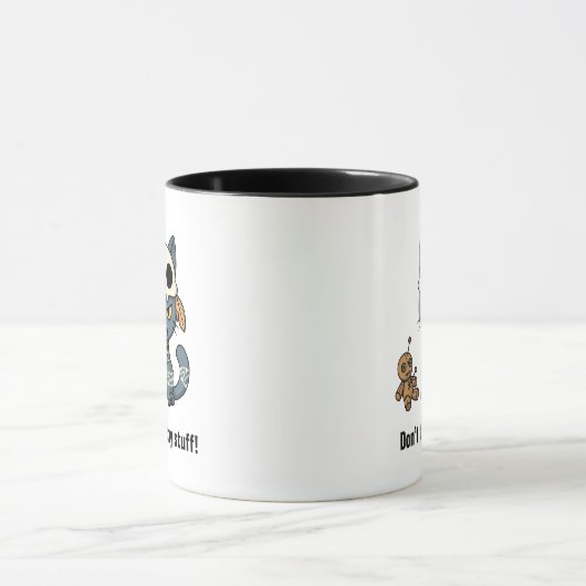 Witch Cat Voodoo Doll Custom Text マグカップ (中央)