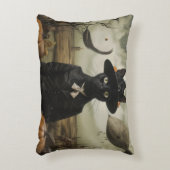 Witch Cat with Pumpkins  アクセントクッション (正面(垂直))