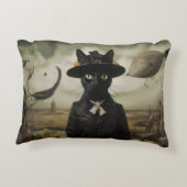 Witch Cat with Pumpkins  アクセントクッション (裏面)