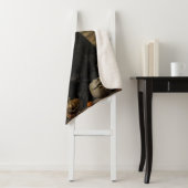 Witch Cat with Pumpkins  シェルパブランケット (インサイチュ)