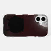 Witch Cauldron Under Full Moon Case iPhone 16ケース (裏面横)