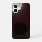 Witch Cauldron Under Full Moon Case iPhone 16ケース (裏面)