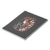 Witch Checkered Halloween ノートパッド (回転)