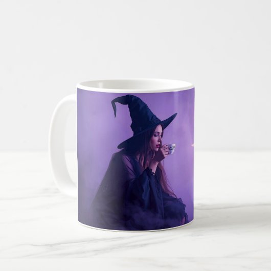 Witch Coffee Mug | Moonlight Halloween Cup コーヒーマグカップ (正面左)