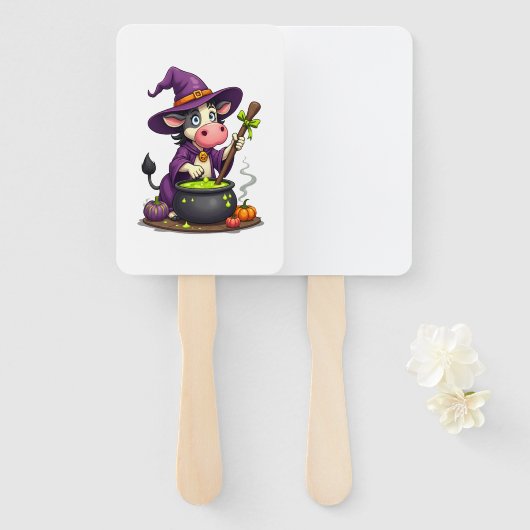 Witch Cow Cauldron Brew ハンドファン (正面&裏面)