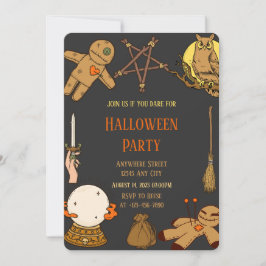 Witch Crafts Halloween Party Invitation 招待状