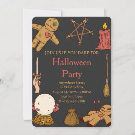 Witch Crafts Halloween Party Invitation 招待状