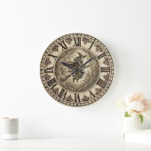 Witch Forest Wall Clock | Wood-Burned Style ラージ壁時計 (ホーム)