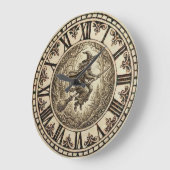 Witch Forest wooden Wall Clock ラージ壁時計 (傾斜)