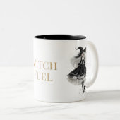 Witch Fuel Gothic Witch Coffee Mug ツートーンマグカップ (正面右)