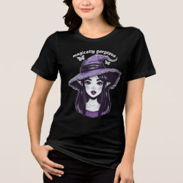 Witch Girl Women’s T-Shirt | Fantasy Gothic Magic  トライブレンドＴシャツ
