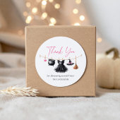 Witch Halloween Baby Shower ラウンドシール