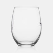 Witch Halloween Personalized Party Favor ステムなしワイングラス (左)