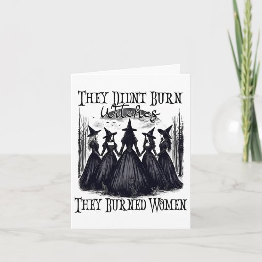 Witch Halloween They Didn't Burn Witches They Burn カード (正面)