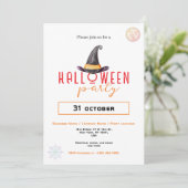 Witch Hat Business Halloween Party Office Event  I 招待状 (スタンド正面)