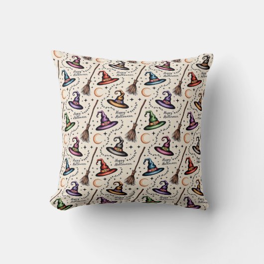 Witch Hat Throw Pillow クッション (正面)
