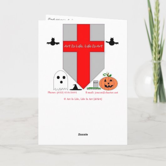 "Witch Hat Turret Room" Hallowe’en Card カード (裏面)