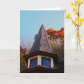 "Witch Hat Turret Room" Hallowe’en Card カード (黄色い花)