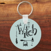 Witch Illustrative旧世界自然 キーホルダー (正面)