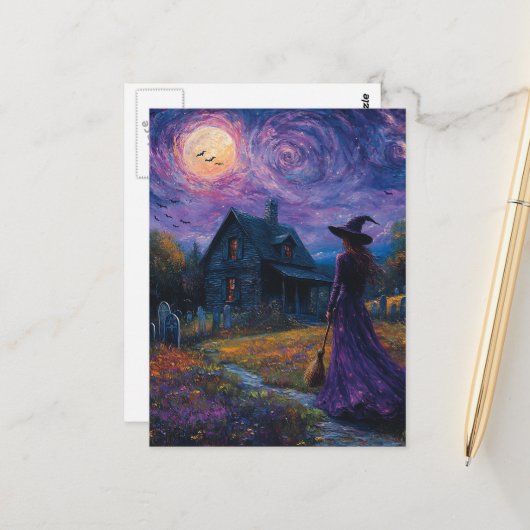 Witch in the Night ポストカード (正面/裏面インサイチュ)