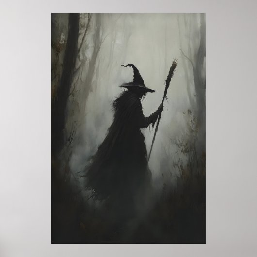 Witch in the Woods Printable Enchanted Gothic ポスター (正面)