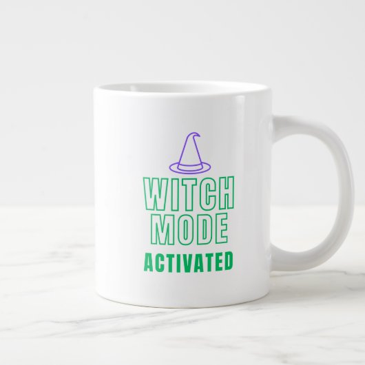 WITCH MODE ACTIVATED – Neon Halloween Mug ジャンボコーヒーマグカップ (右)
