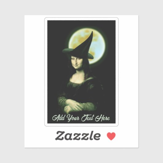  Witch Mona Lisa Halloween シール (シート)