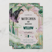 Witch Musical Birthday Invitation Magical Canva 招待状 (正面/裏面)