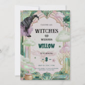 Witch Musical Birthday Invitation Magical Canva 招待状 (正面)