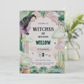 Witch Musical Birthday Invitation Magical Canva 招待状 (スタンド正面)