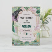 Witch Musical Birthday Invitation Magical Canva 招待状 (スタンド正面)