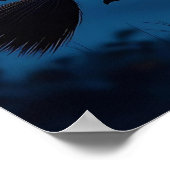 Witch on Broom by Full Moon Halloween ポスター (角)