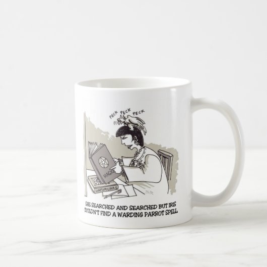 Witch Parrot left hand mug コーヒーマグカップ (右)
