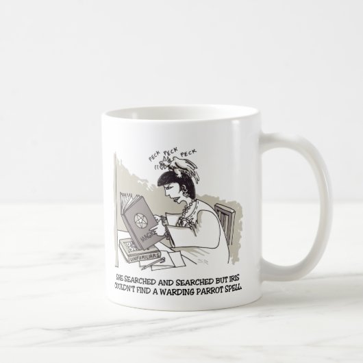 Witch Parrot left hand mug コーヒーマグカップ (右)