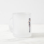 witch pin up glass  フロストグラスマグカップ (正面左)