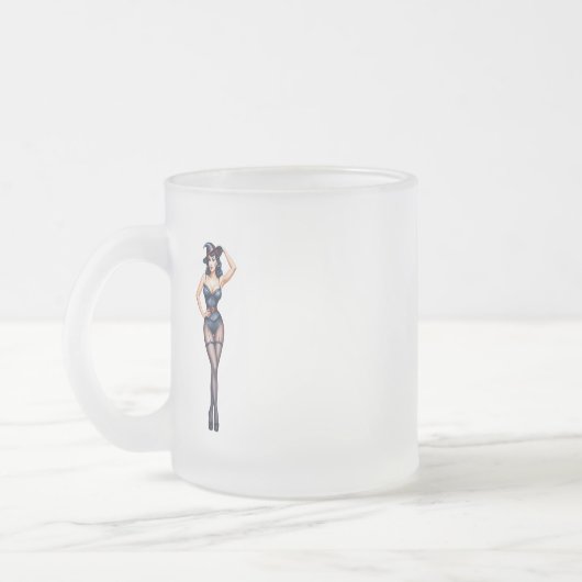 witch pin up glass  フロストグラスマグカップ (左)
