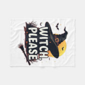 Witch Please  フリースブランケット (正面(横))